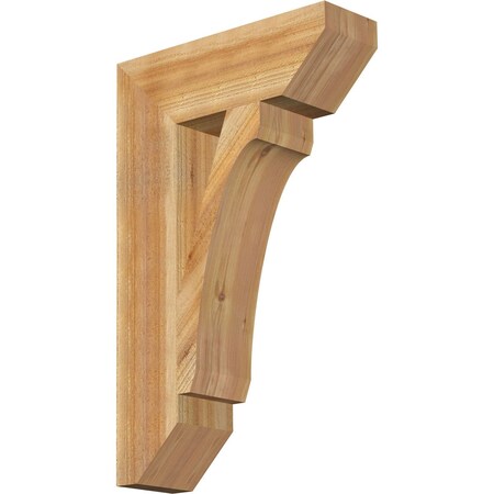 Ekena Millwork Legacy Slat Rough Sawn Bracket, Western Red Cedar, 6"W x 20"D x 32"H BKT06X20X32LEC06RWR